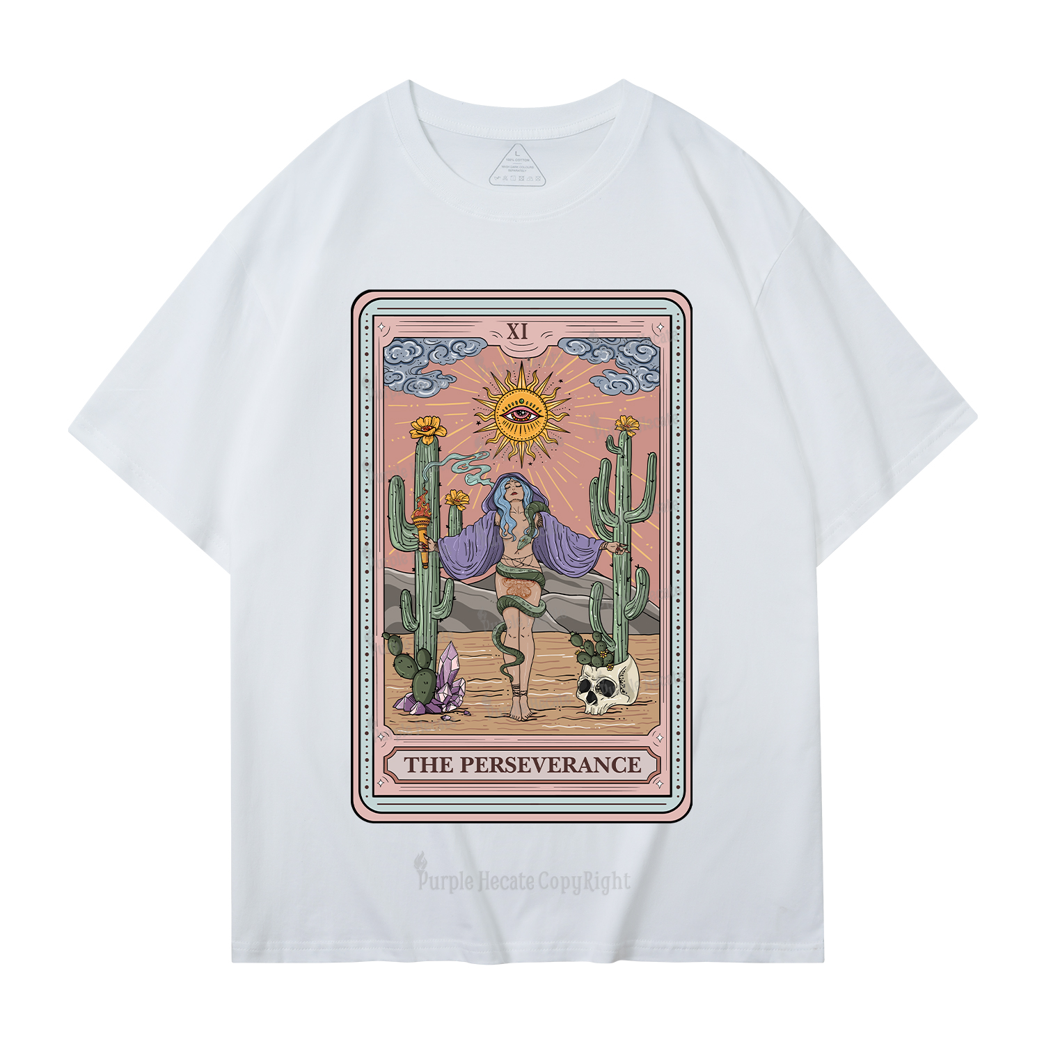 Purplehecate The Perseverance Tarot Card T-Shirt