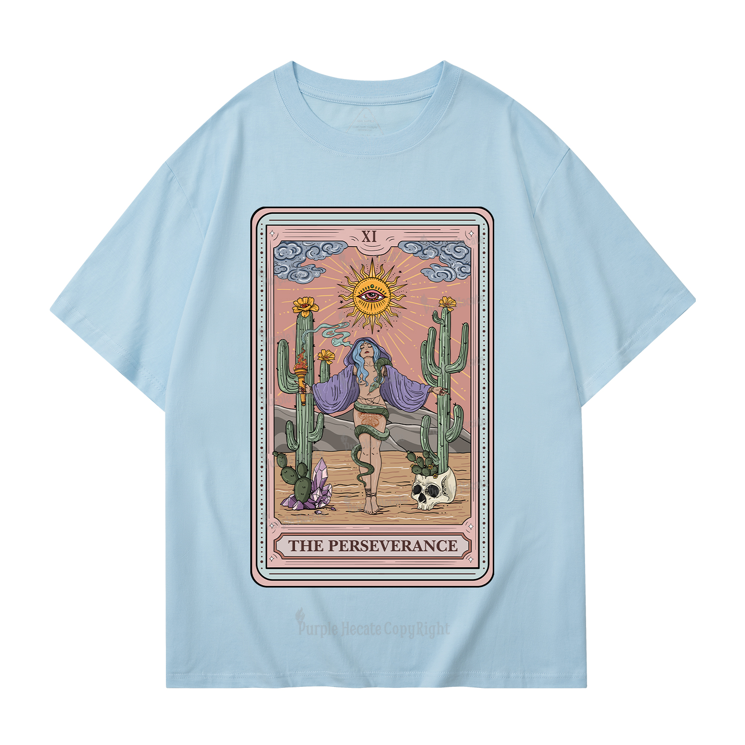 Purplehecate The Perseverance Tarot Card T-Shirt