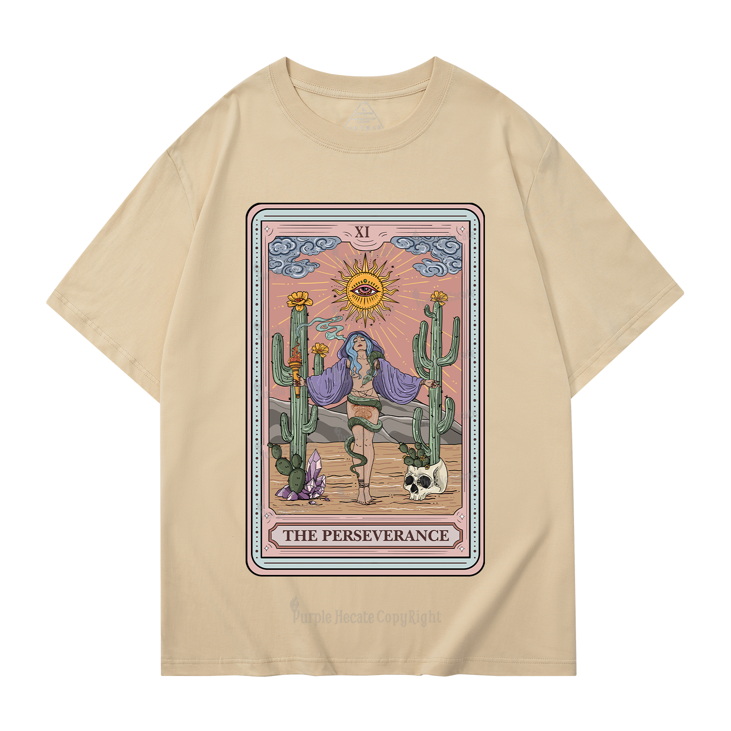 Purplehecate The Perseverance Tarot Card T-Shirt
