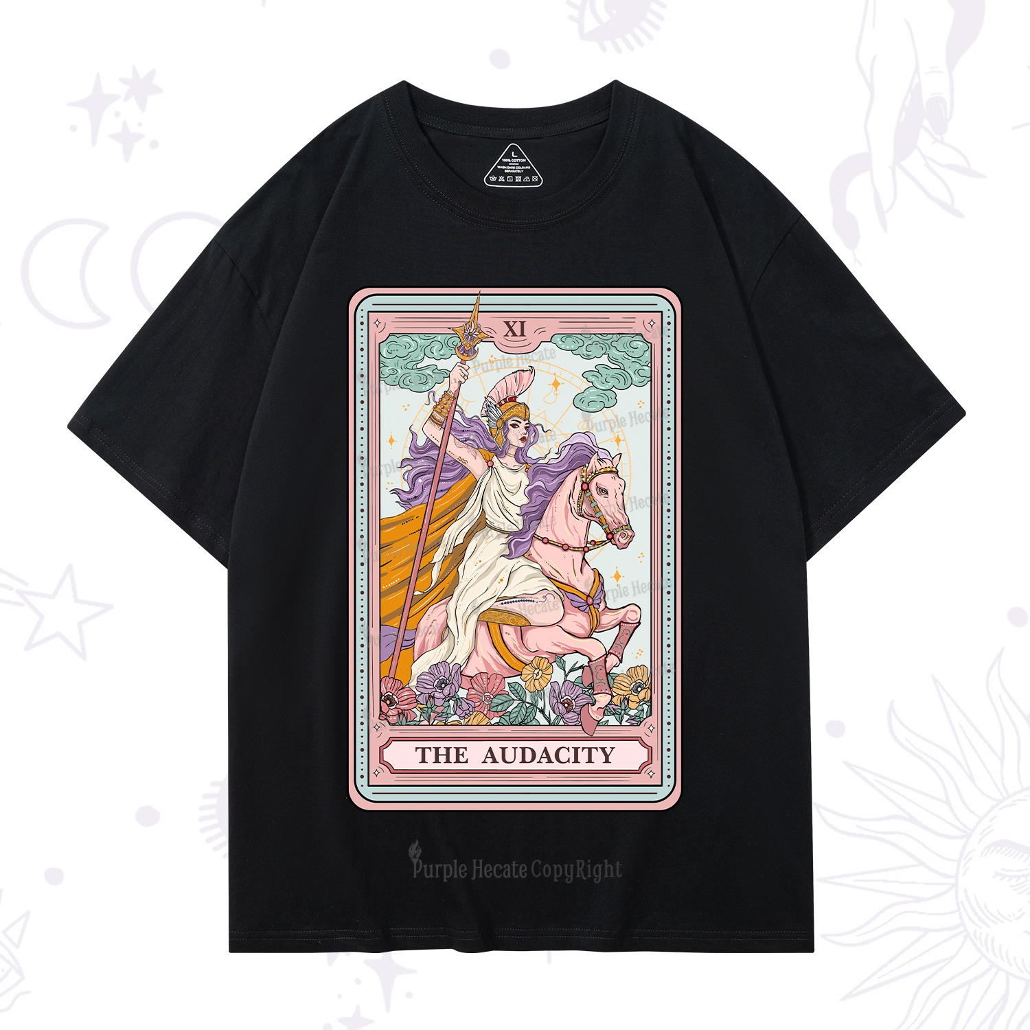 Purplehecate The Audacity Tarot Card T-Shirt
