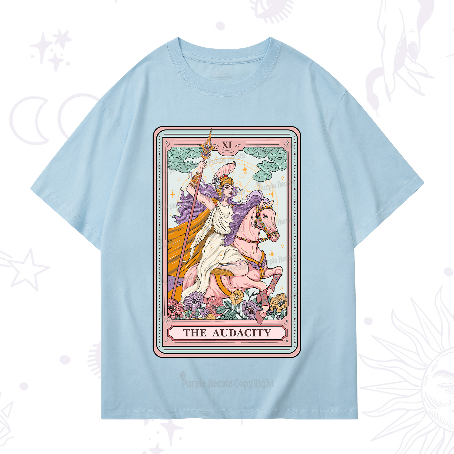 Purplehecate The Audacity Tarot Card T-Shirt