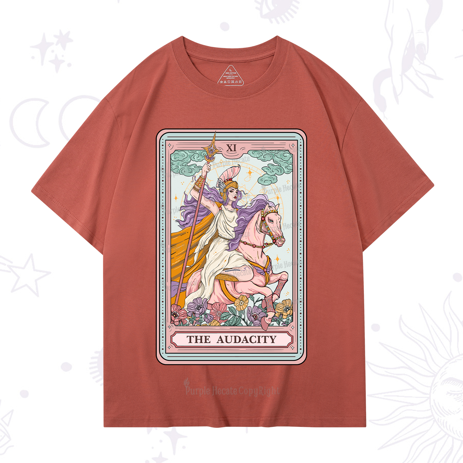 Purplehecate The Audacity Tarot Card T-Shirt