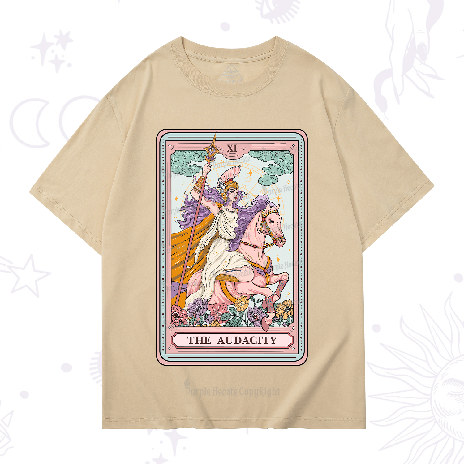 Purplehecate The Audacity Tarot Card T-Shirt