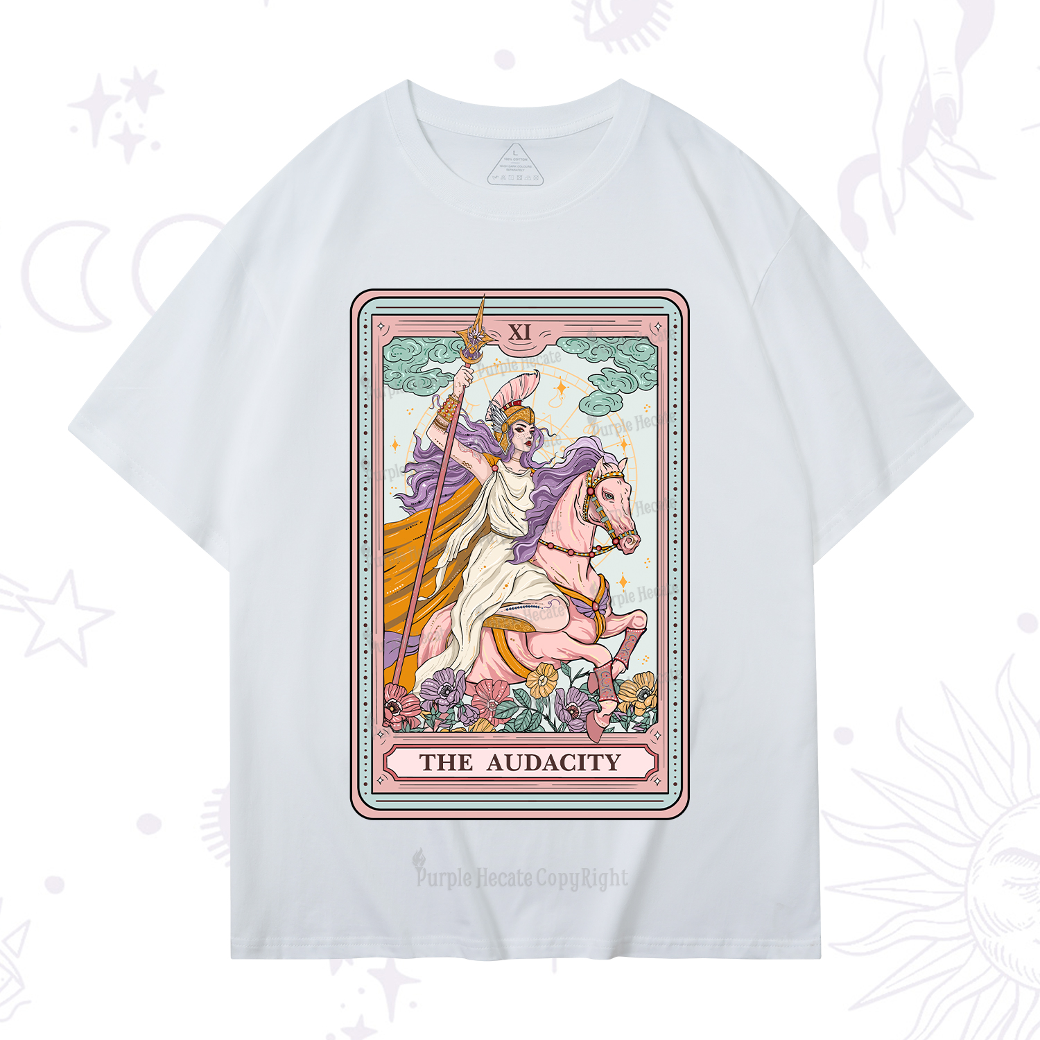 Purplehecate The Audacity Tarot Card T-Shirt
