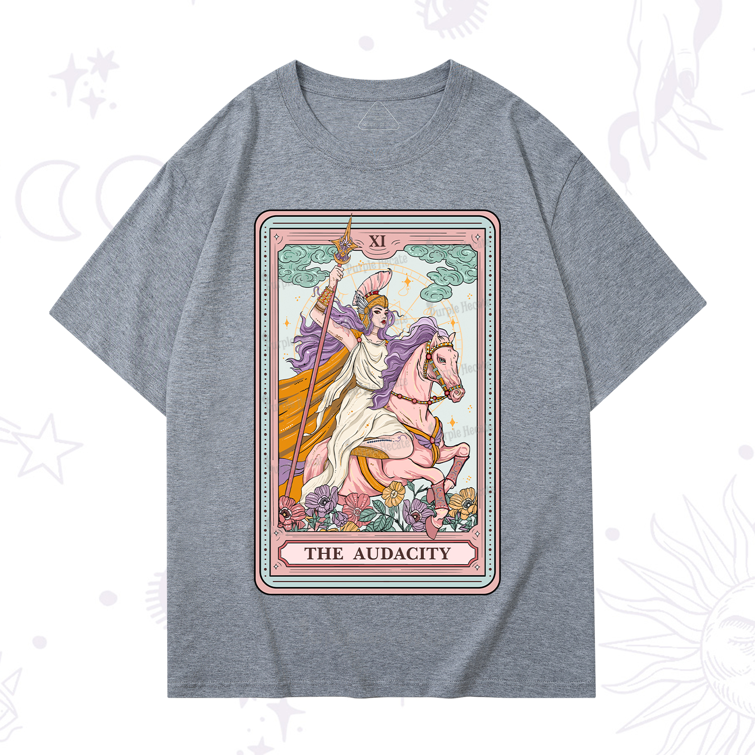Purplehecate The Audacity Tarot Card T-Shirt