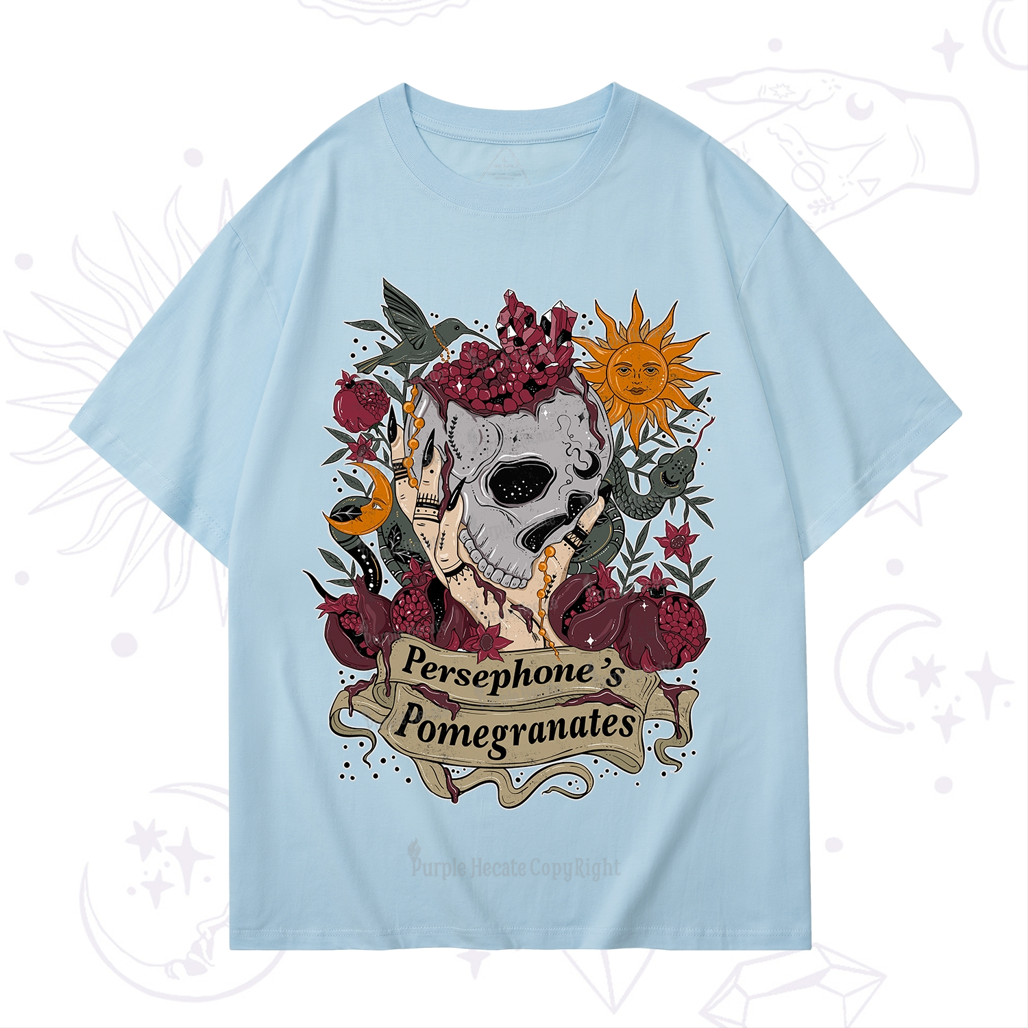 Purplehecate Persephone's Pomegranates T-Shirt
