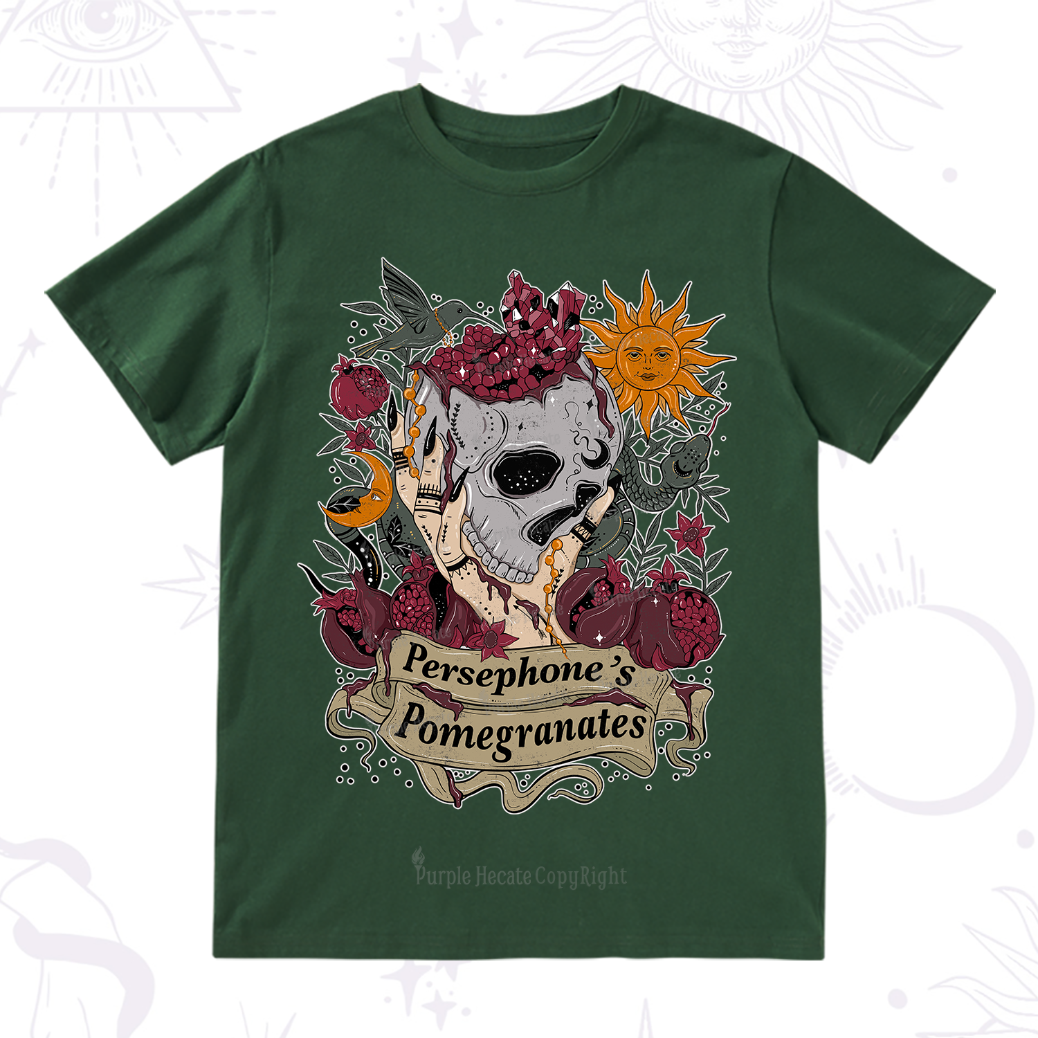 Purplehecate Persephone's Pomegranates T-Shirt