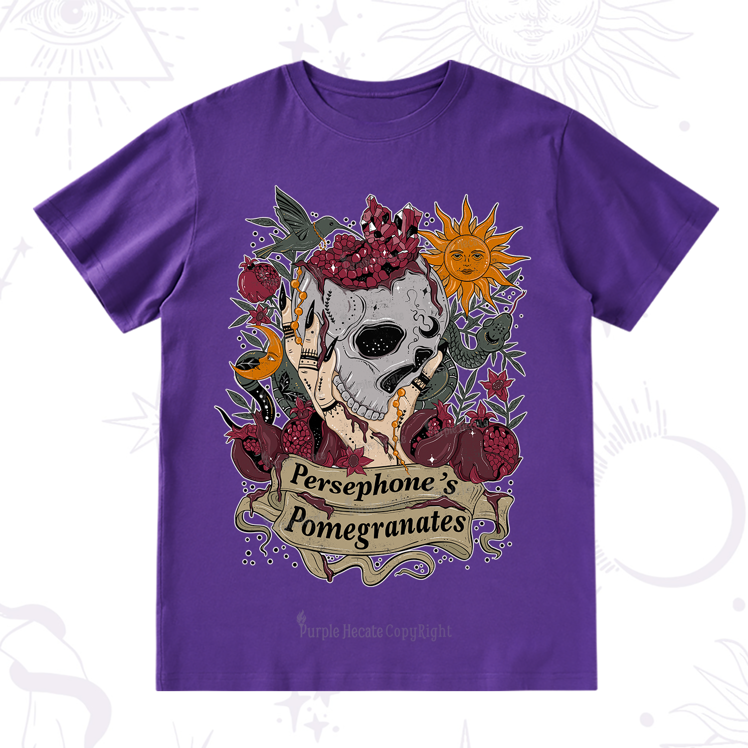 Purplehecate Persephone's Pomegranates T-Shirt