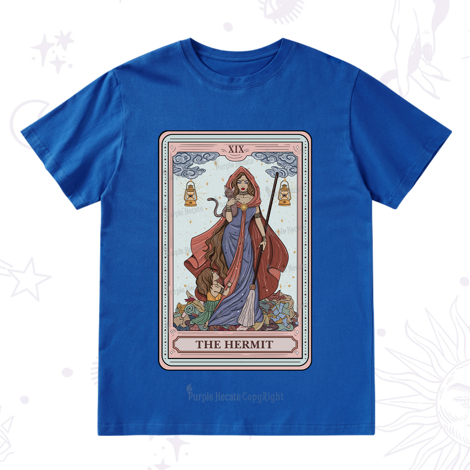 Purplehecate The Hermit Tarot Card T-Shirt