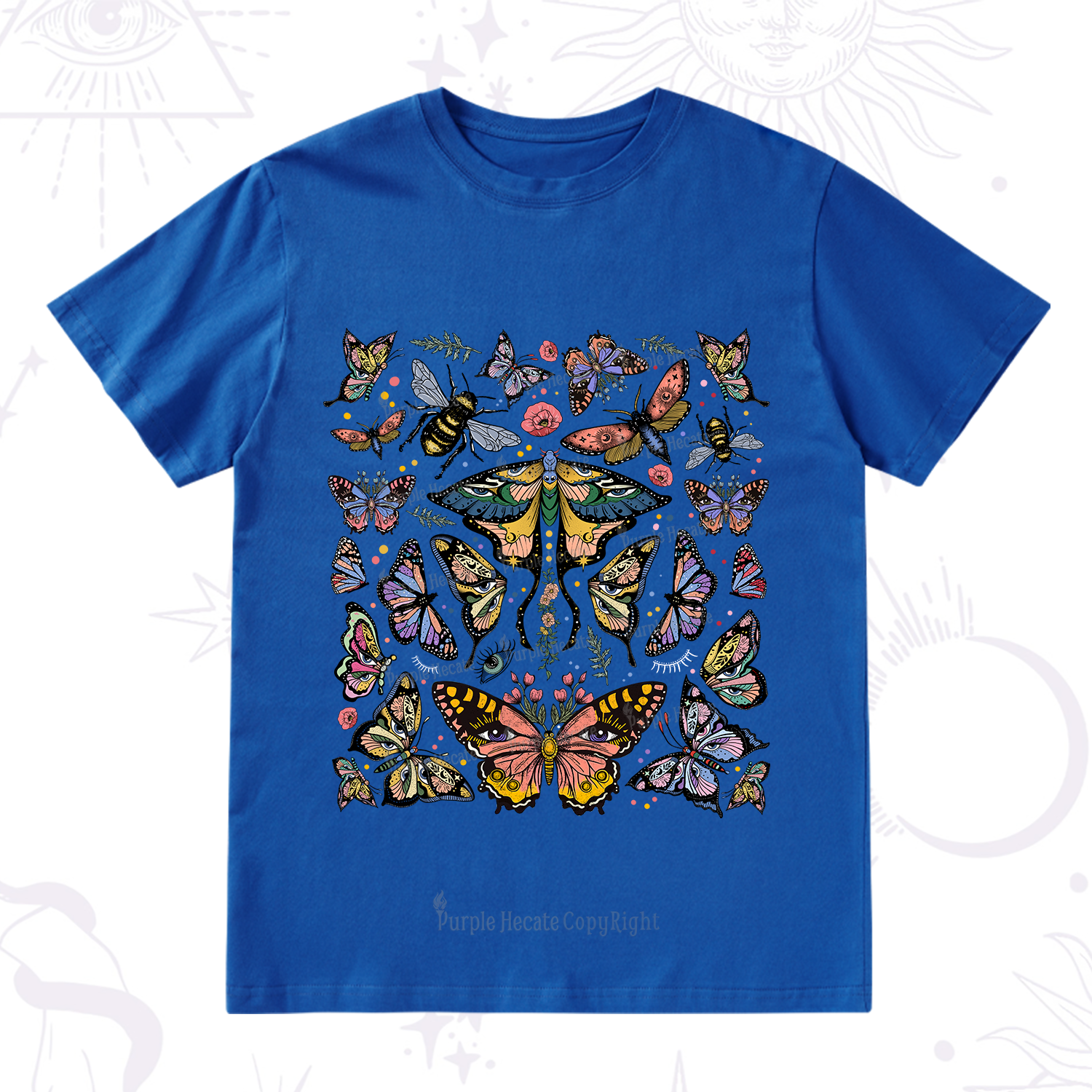 Purplehecate Mystical Butterfly & Moth T-Shirt