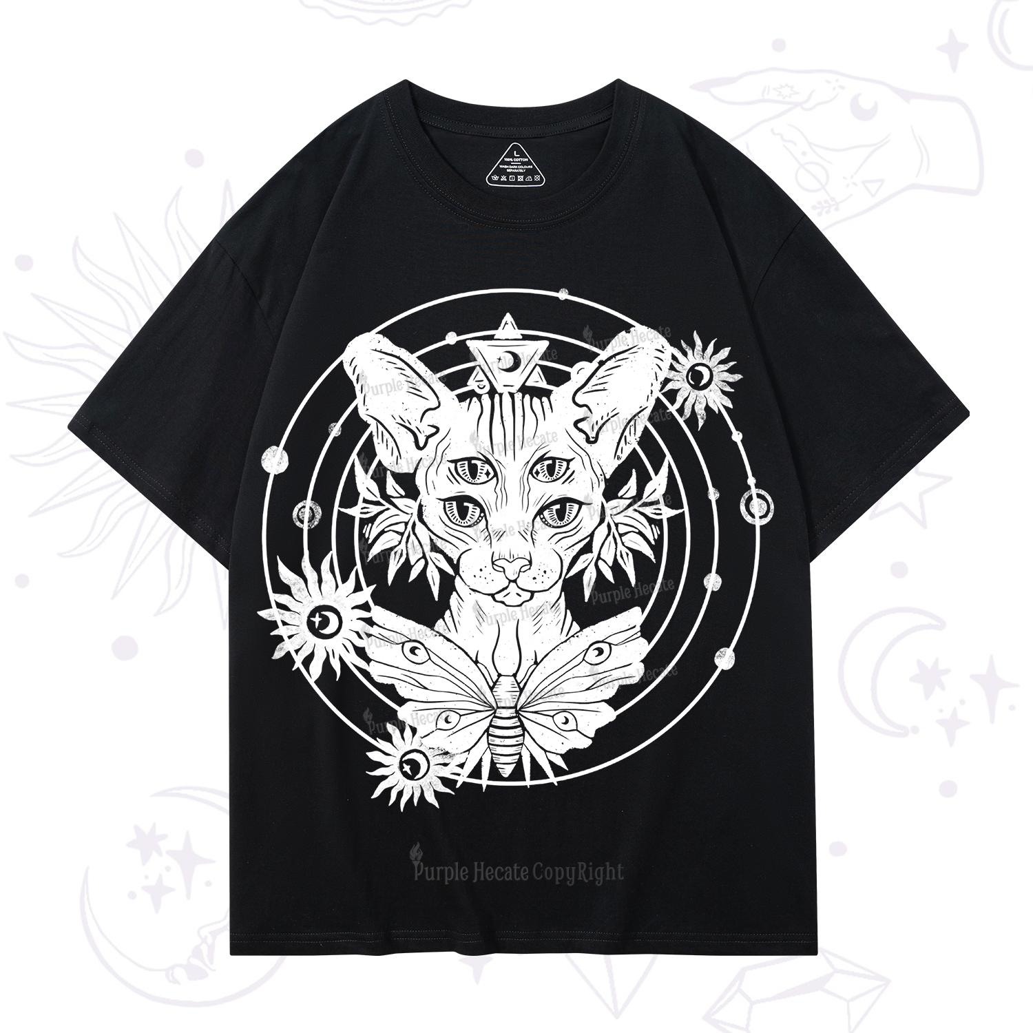 Purplehecate Mystic Sphynx Cat Lover T-Shirt