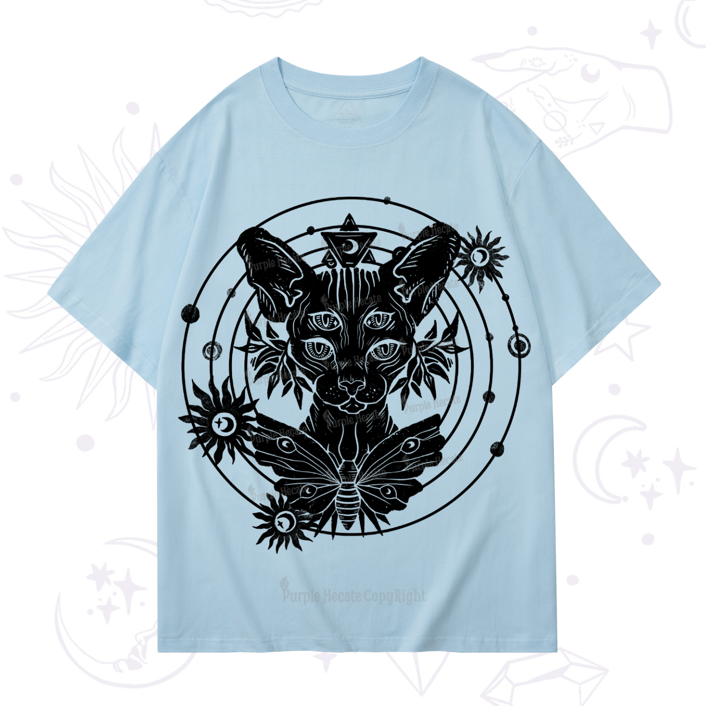 Purplehecate Mystic Sphynx Cat Lover T-Shirt