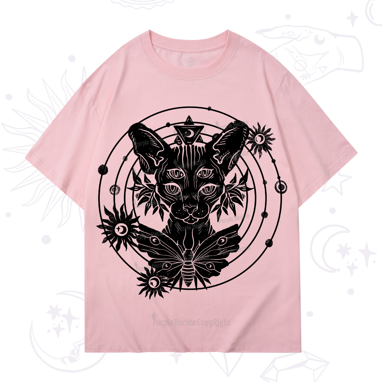Purplehecate Mystic Sphynx Cat Lover T-Shirt