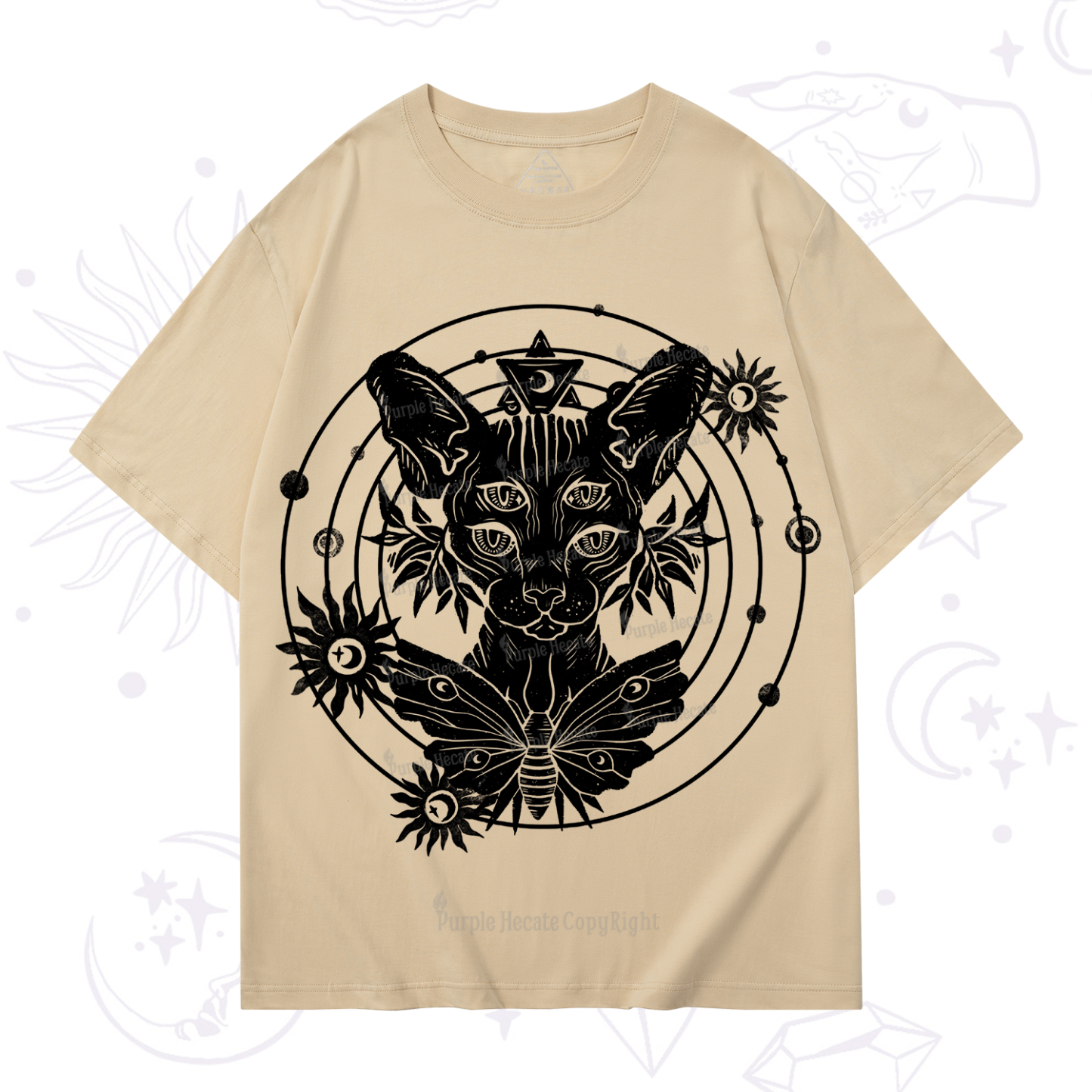 Purplehecate Mystic Sphynx Cat Lover T-Shirt