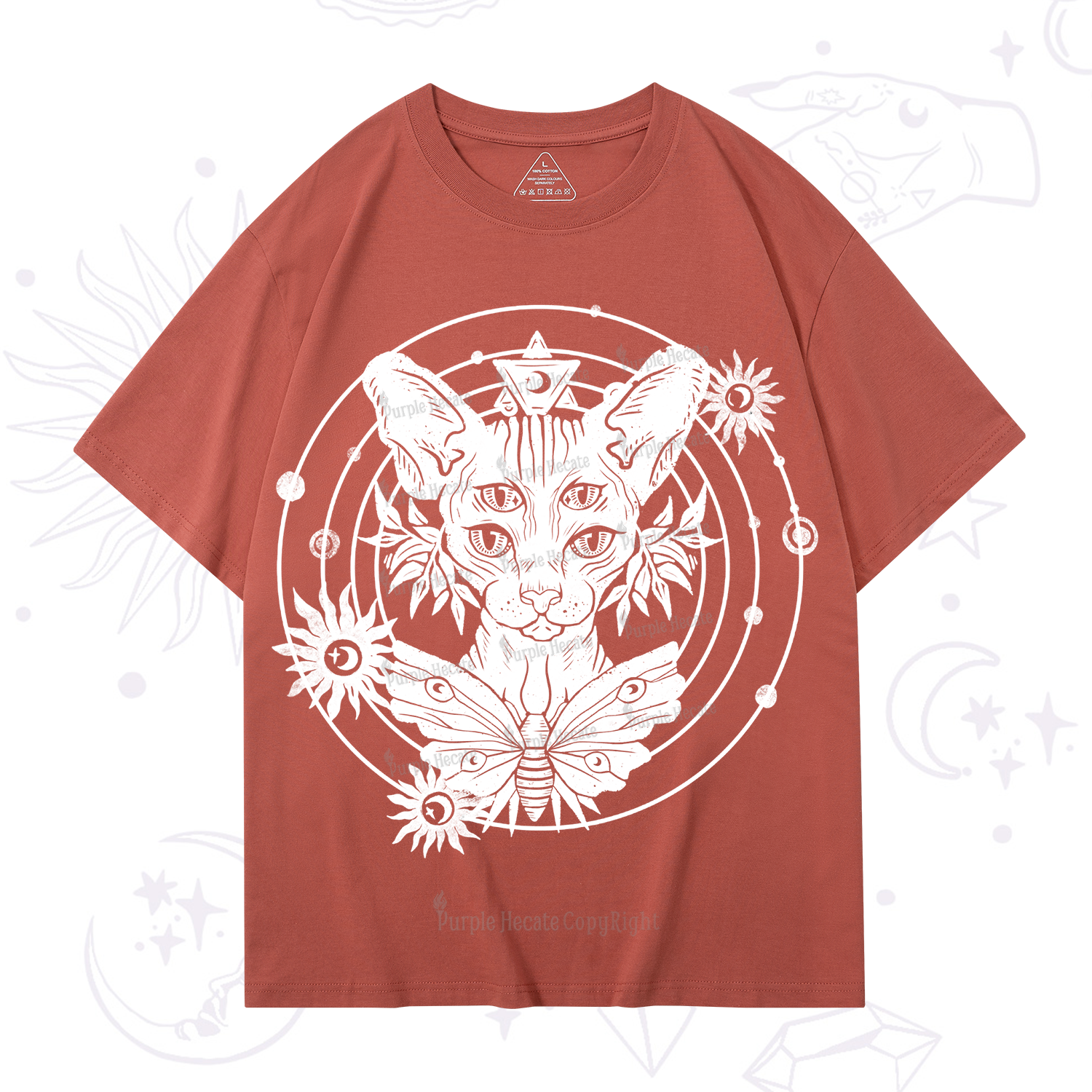 Purplehecate Mystic Sphynx Cat Lover T-Shirt