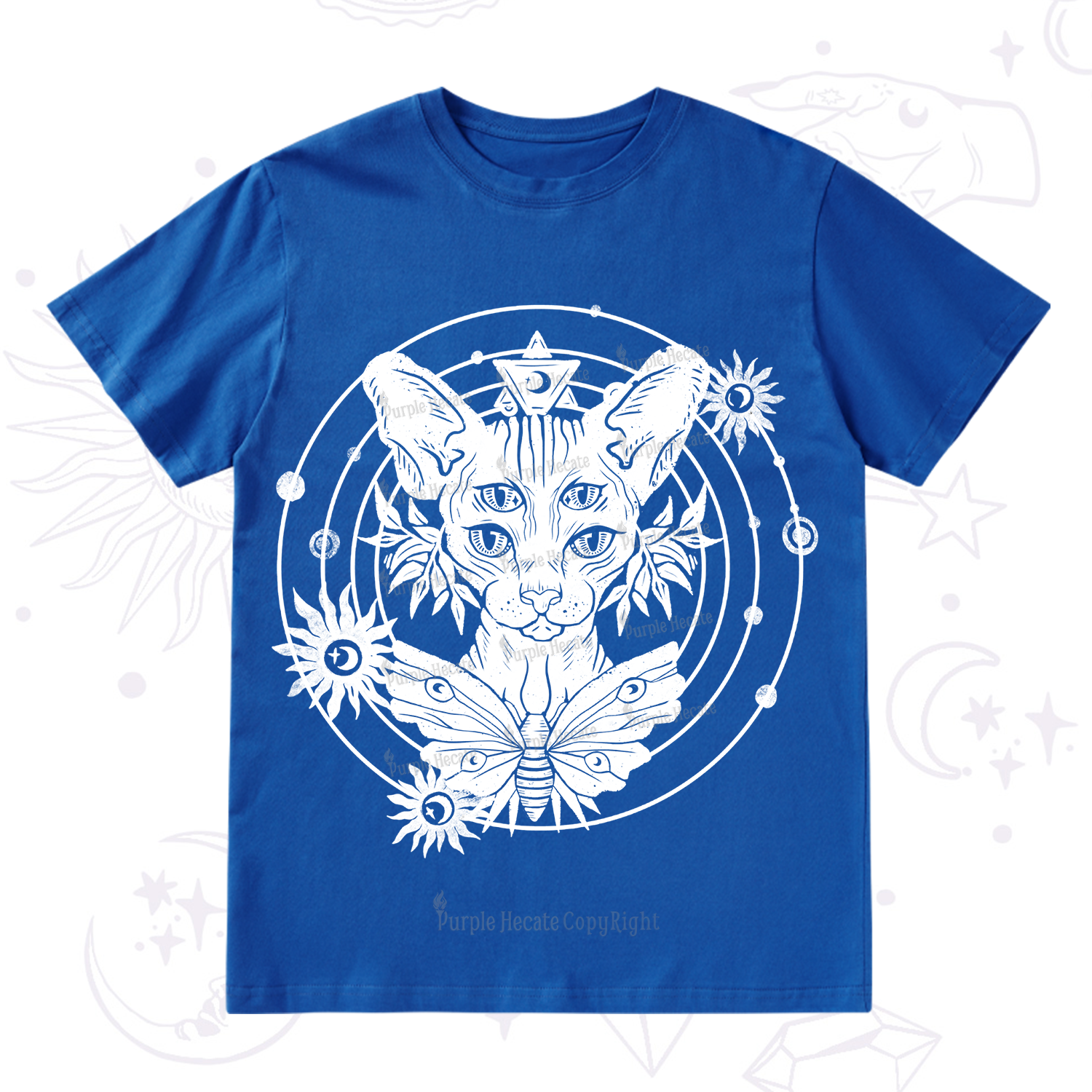 Purplehecate Mystic Sphynx Cat Lover T-Shirt