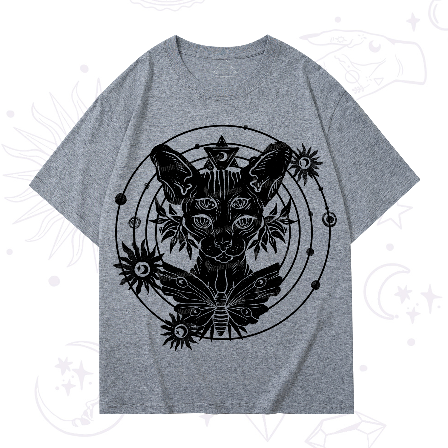 Purplehecate Mystic Sphynx Cat Lover T-Shirt