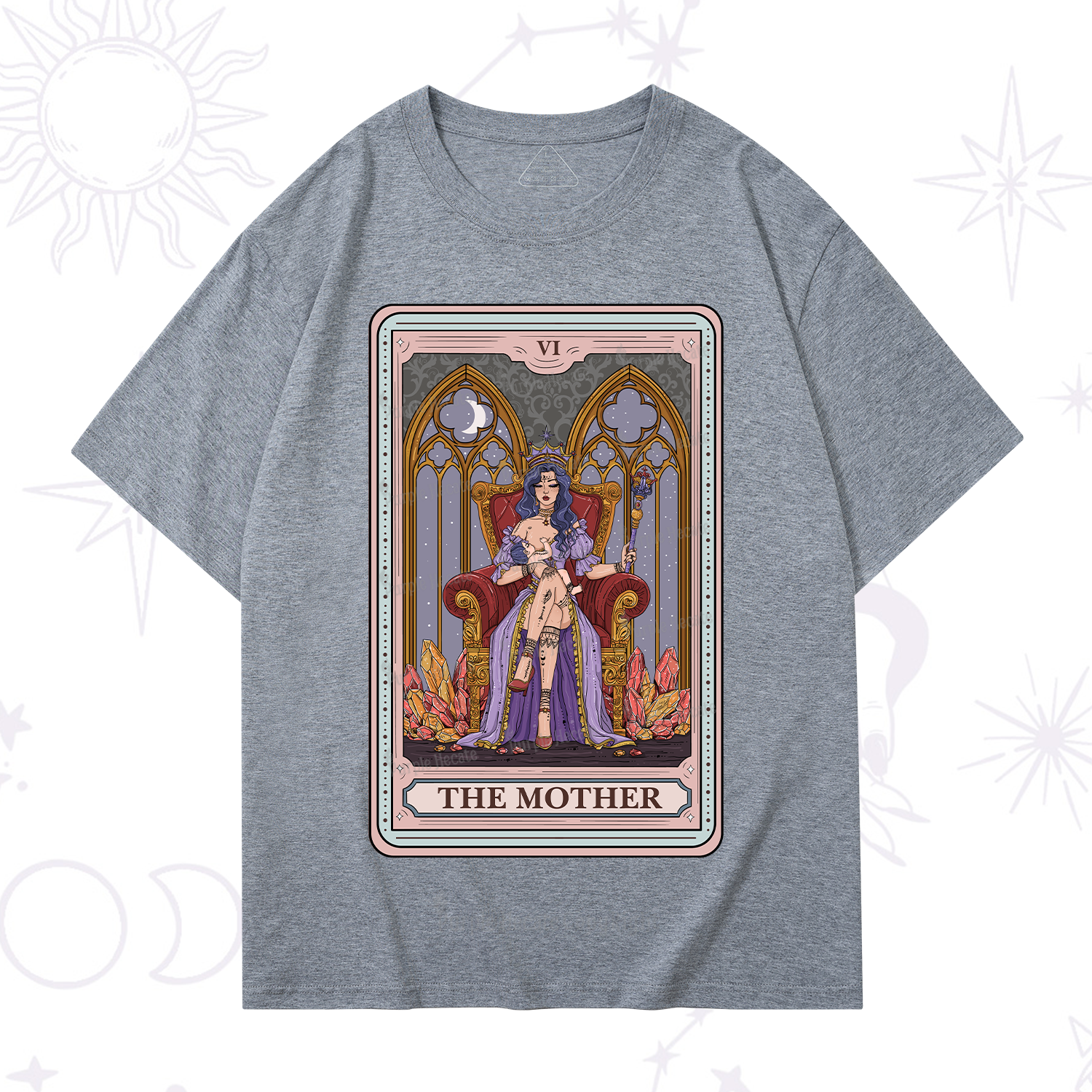 Purplehecate The Mother Tarot Card T-Shirt