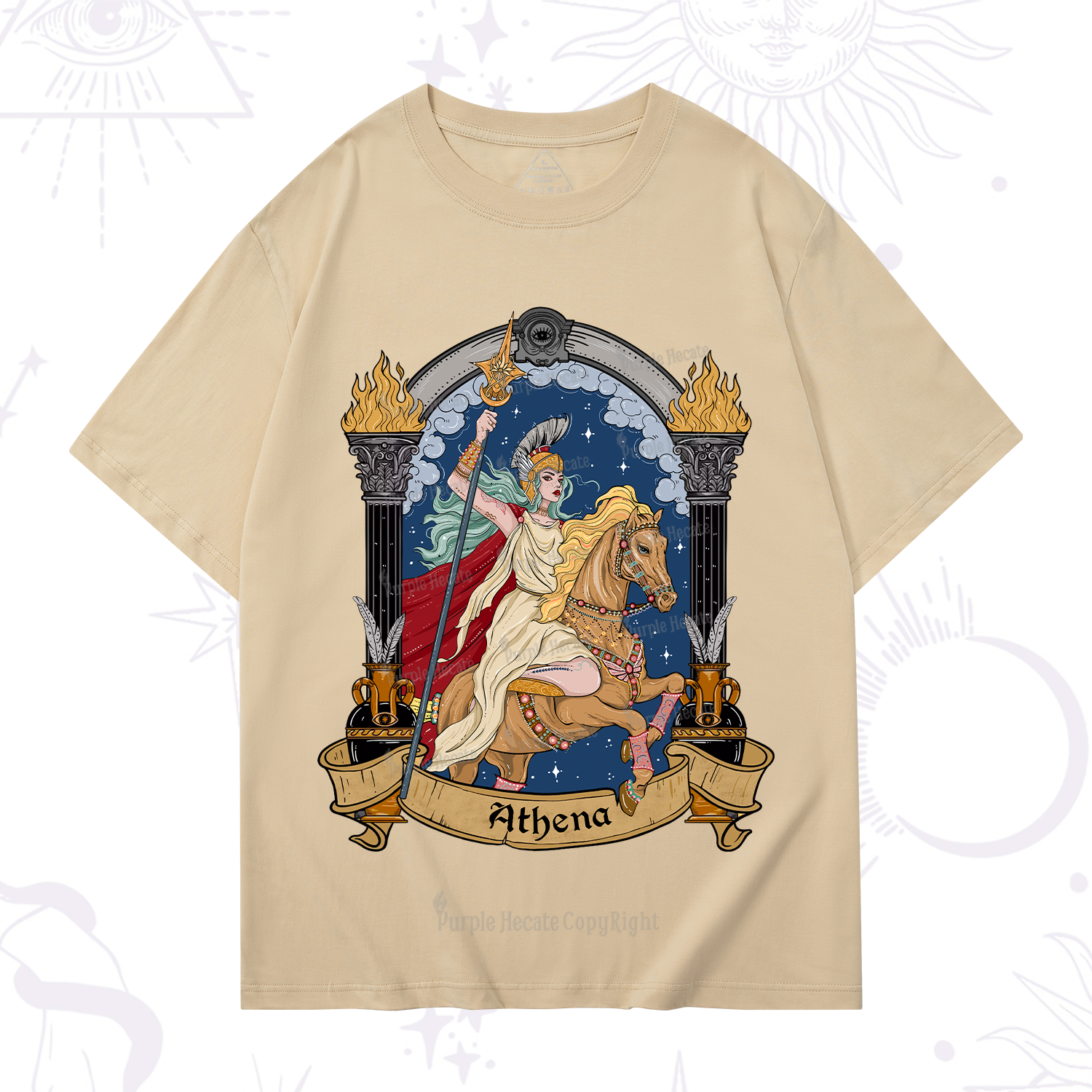 Purplehecate The Mighty Goddess Athena T-Shirt