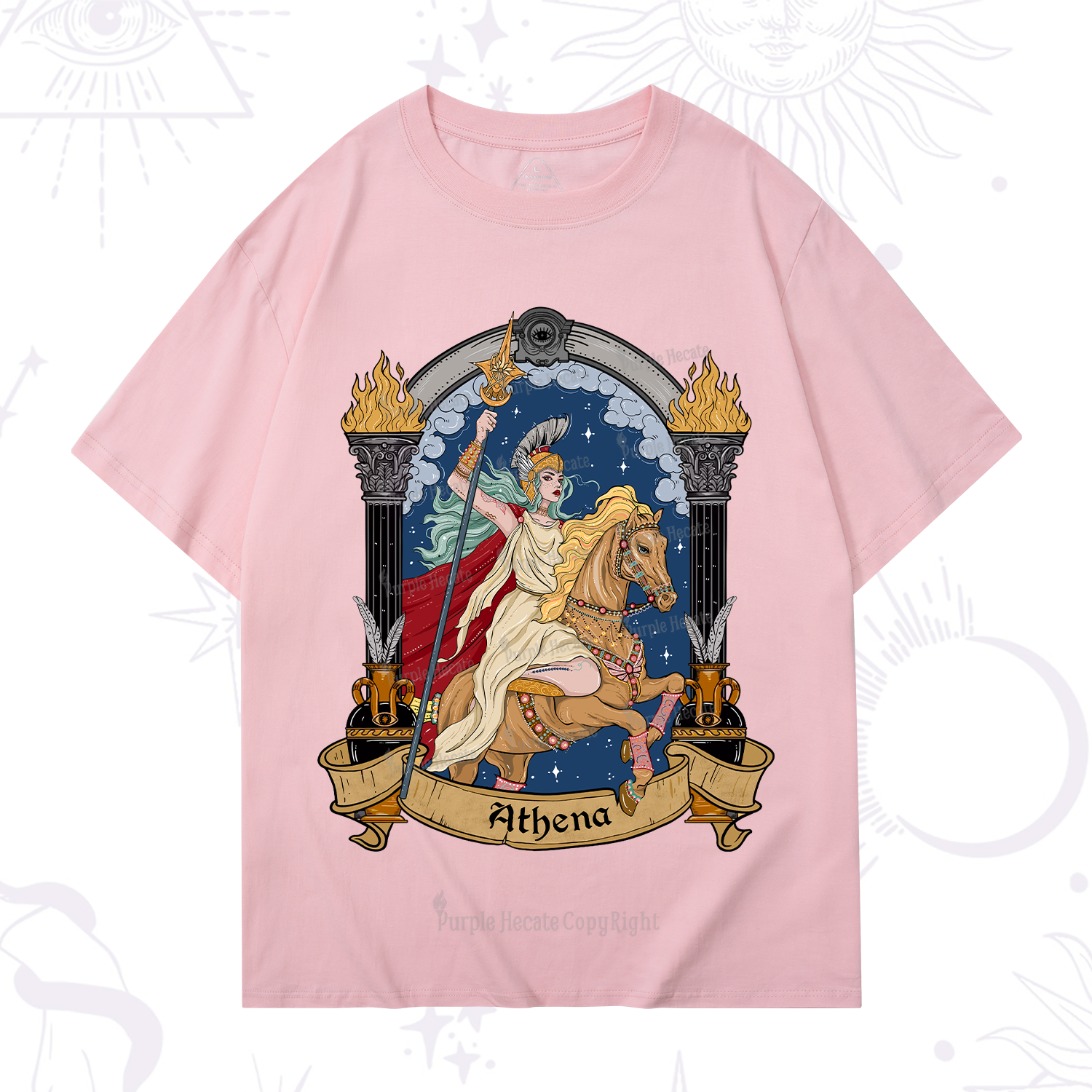 Purplehecate The Mighty Goddess Athena T-Shirt