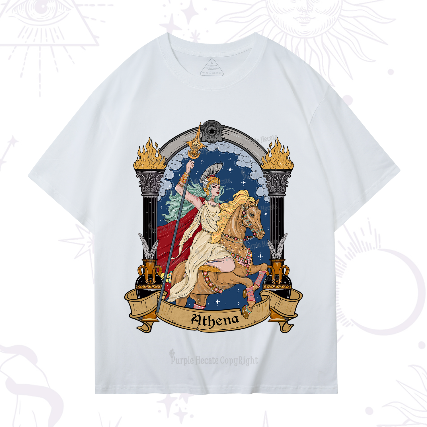 Purplehecate The Mighty Goddess Athena T-Shirt
