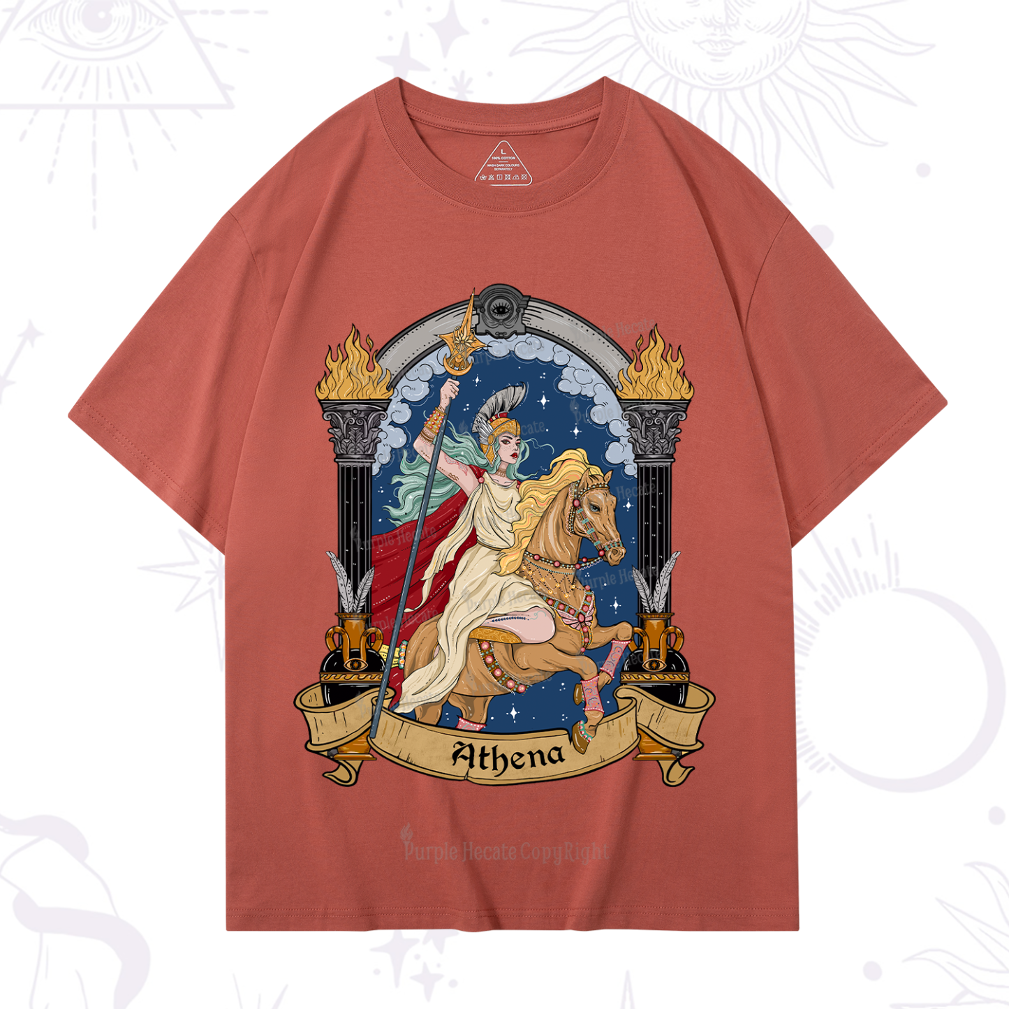 Purplehecate The Mighty Goddess Athena T-Shirt