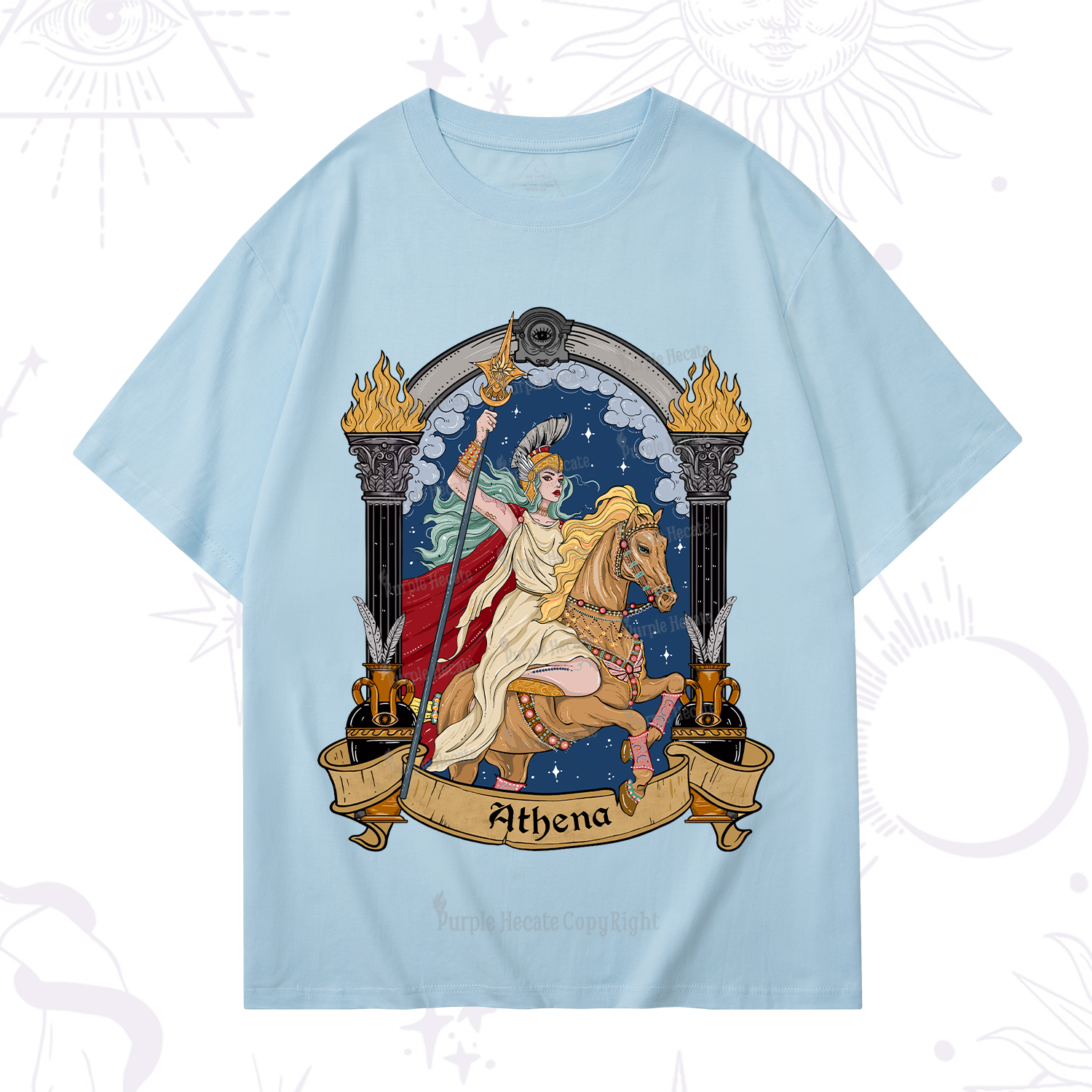 Purplehecate The Mighty Goddess Athena T-Shirt