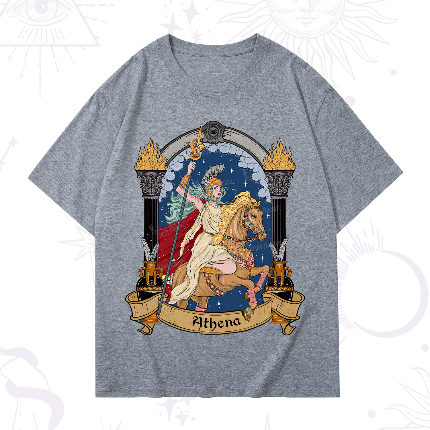 Purplehecate The Mighty Goddess Athena T-Shirt