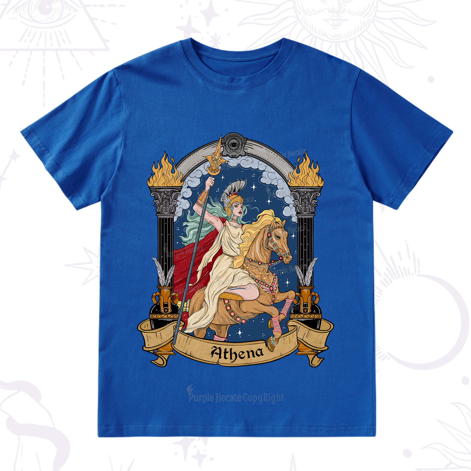Purplehecate The Mighty Goddess Athena T-Shirt