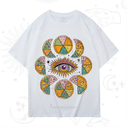 Purplehecate Moon Phase Pizza T-Shirt