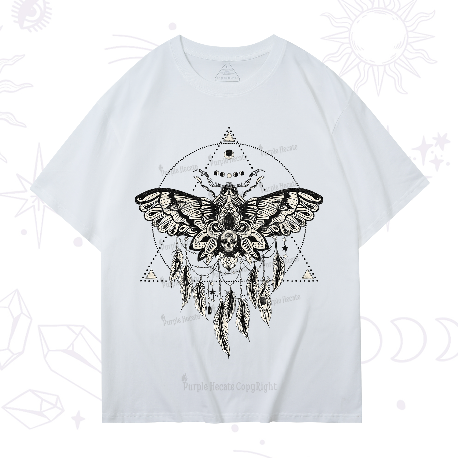 Purplehecate Mystical Luna Moth T-Shirt