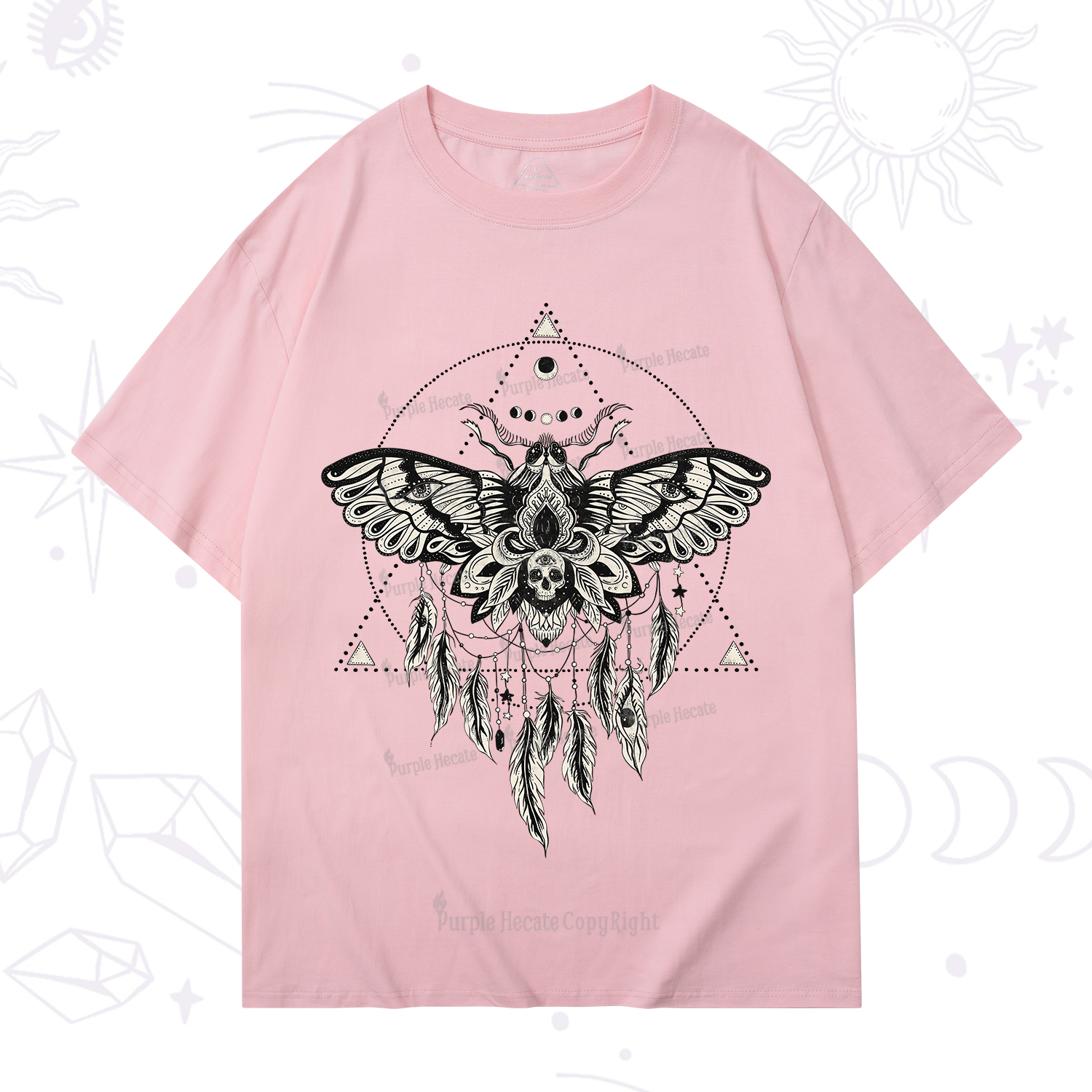 Purplehecate Mystical Luna Moth T-Shirt