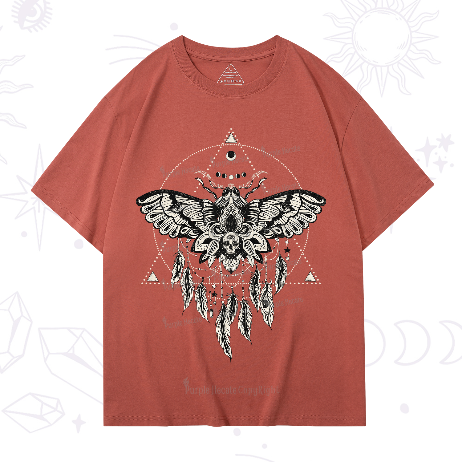 Purplehecate Mystical Luna Moth T-Shirt
