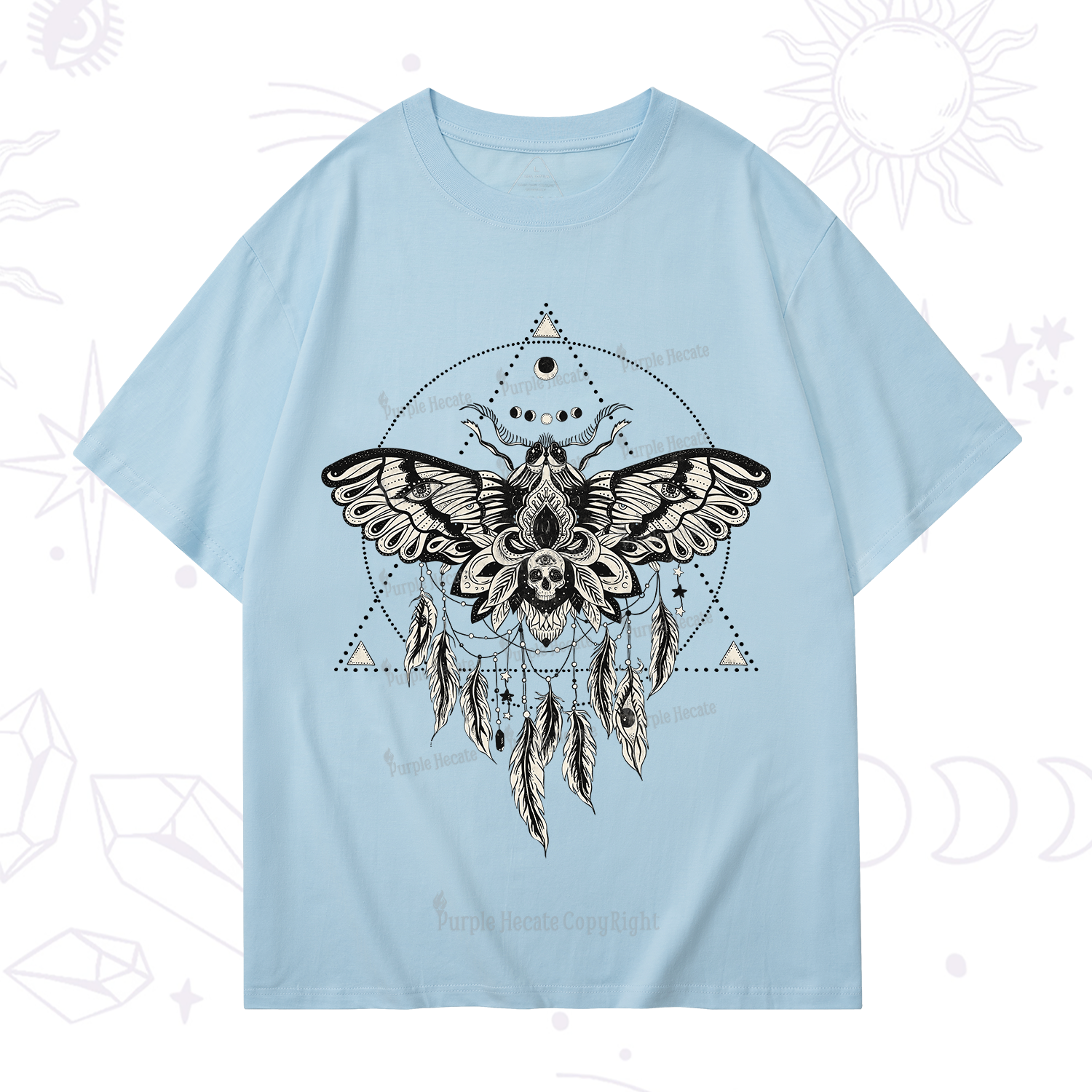 Purplehecate Mystical Luna Moth T-Shirt