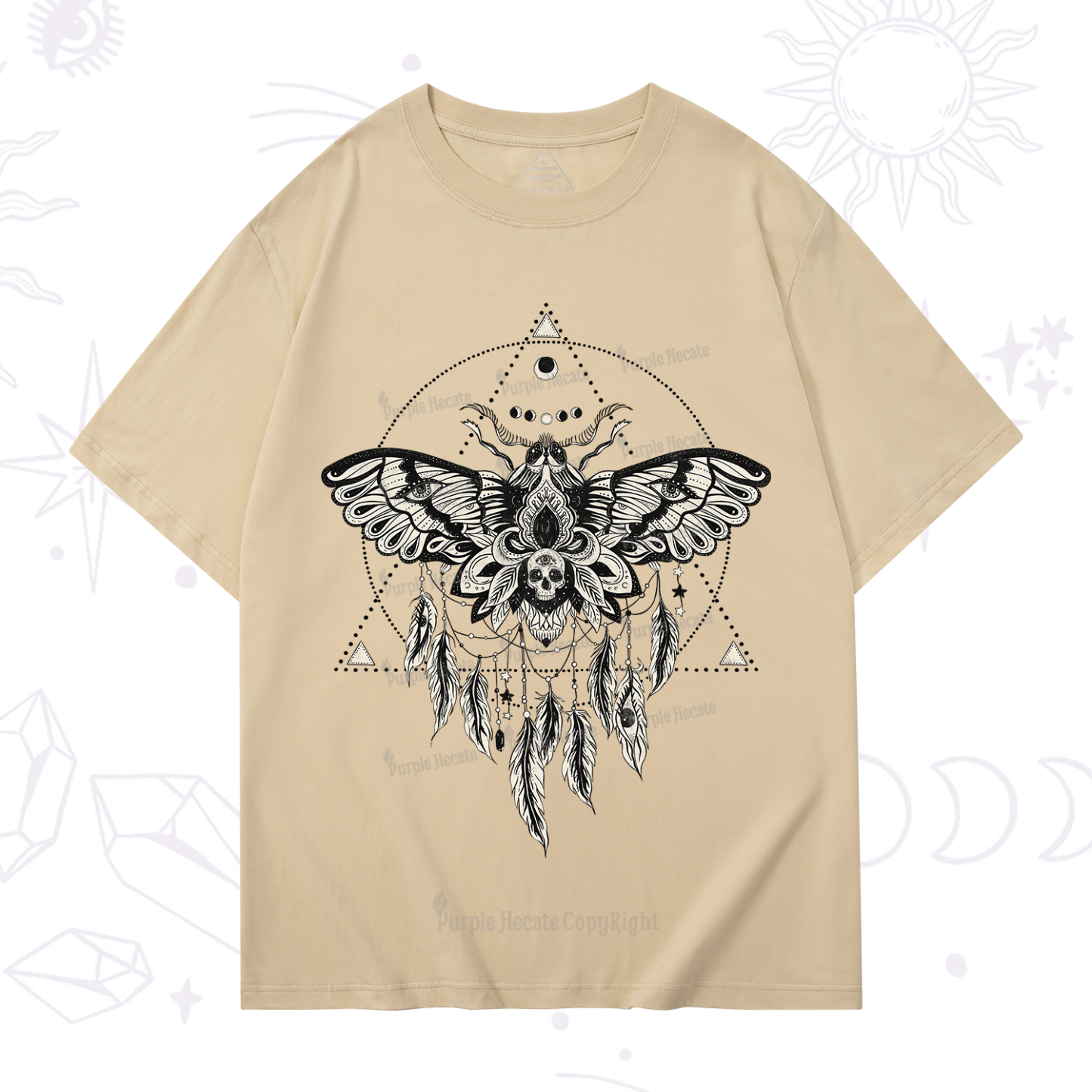 Purplehecate Mystical Luna Moth T-Shirt