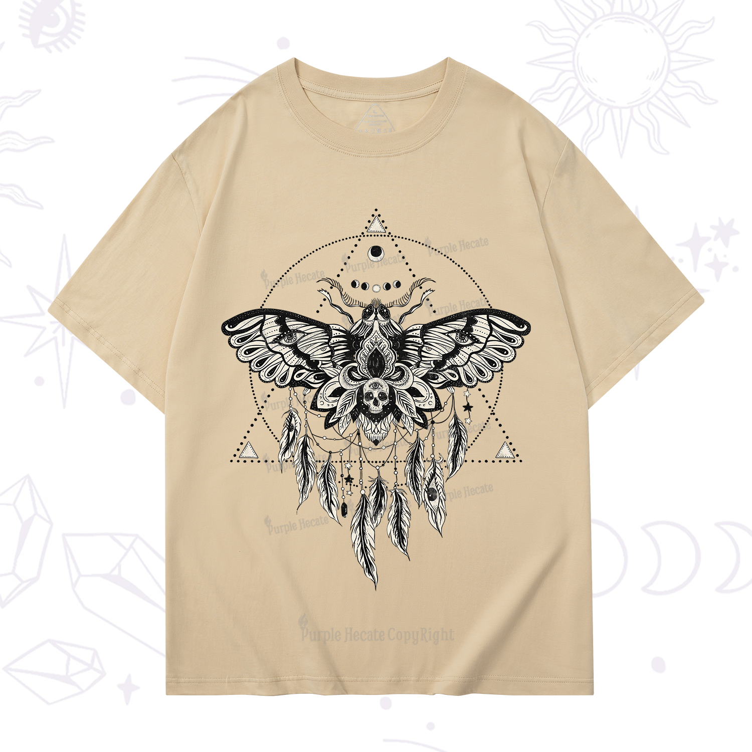Purplehecate Mystical Luna Moth T-Shirt