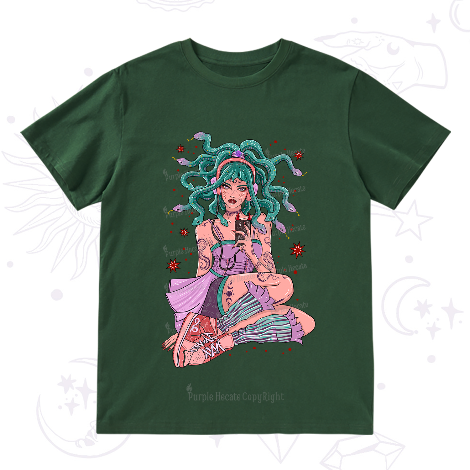 Purplehecate Gorgon Medusa T-Shirt