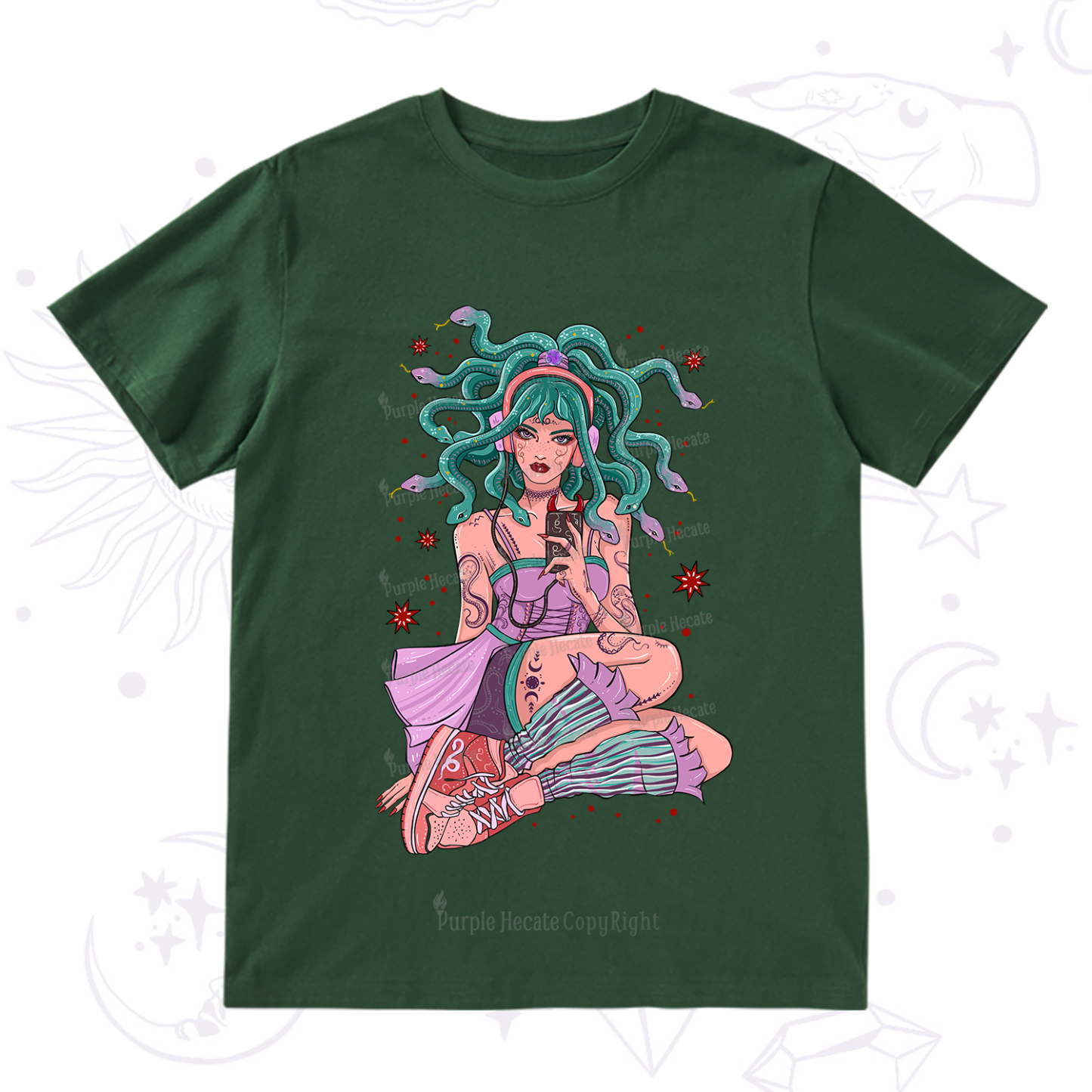 Purplehecate Gorgon Medusa T-Shirt