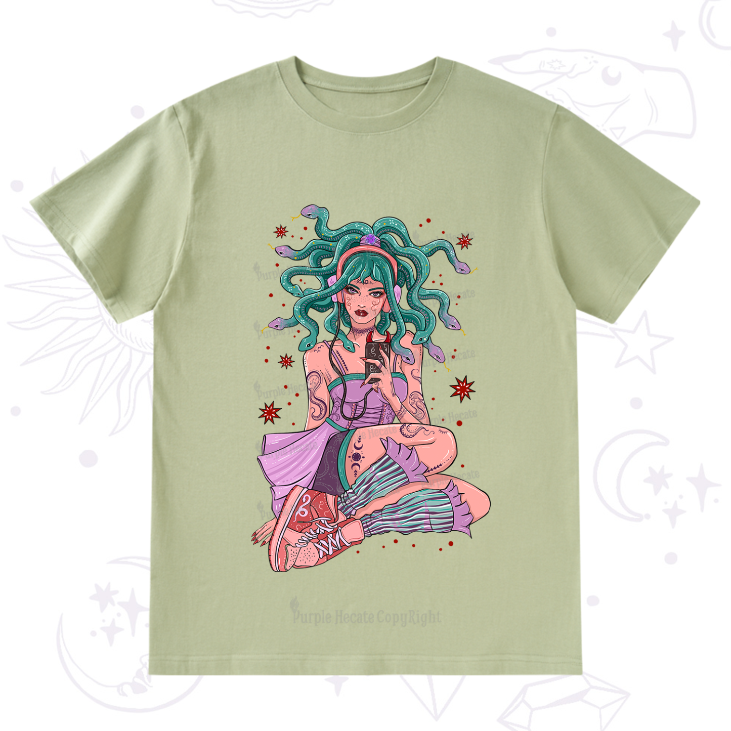 Purplehecate Gorgon Medusa T-Shirt