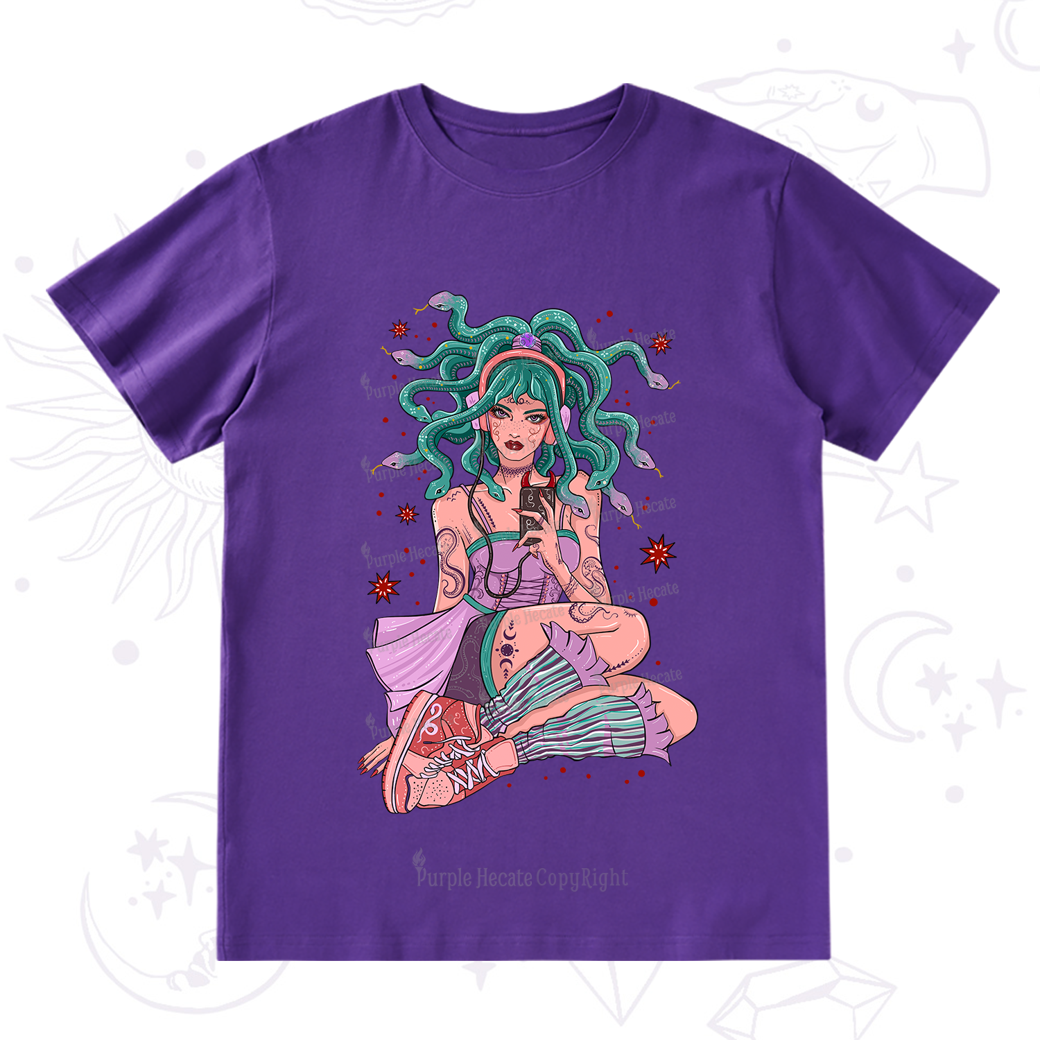 Purplehecate Gorgon Medusa T-Shirt