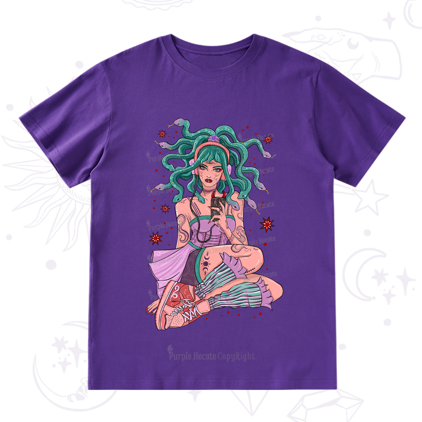 Purplehecate Gorgon Medusa T-Shirt