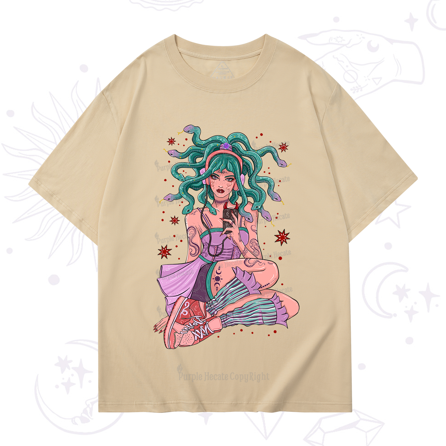 Purplehecate Gorgon Medusa T-Shirt