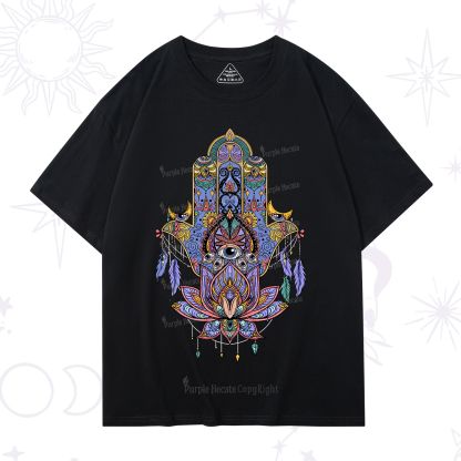 Purplehecate Hamsa Evil Eye T-Shirt