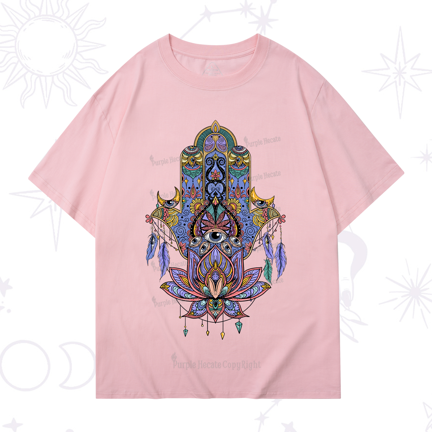 Purplehecate Hamsa Evil Eye T-Shirt
