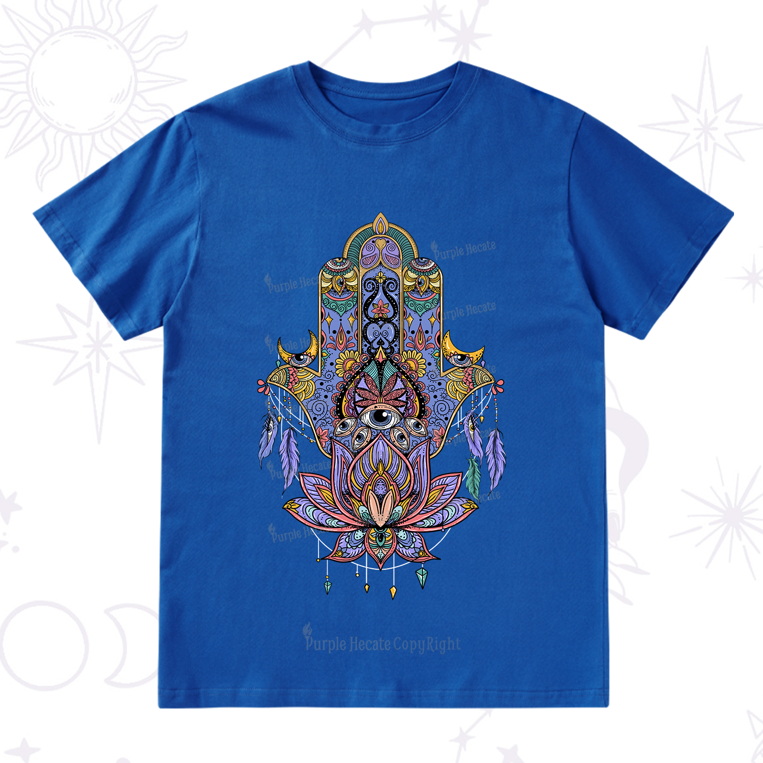 Purplehecate Hamsa Evil Eye T-Shirt