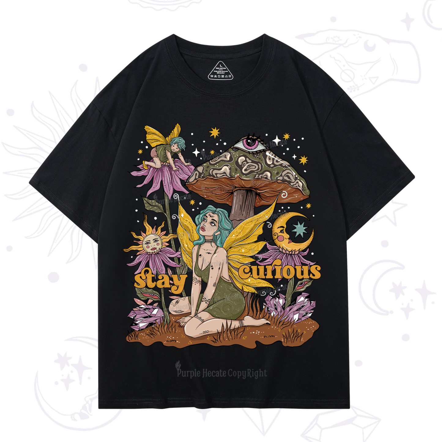 Purplehecate Stay Curious T-Shirt
