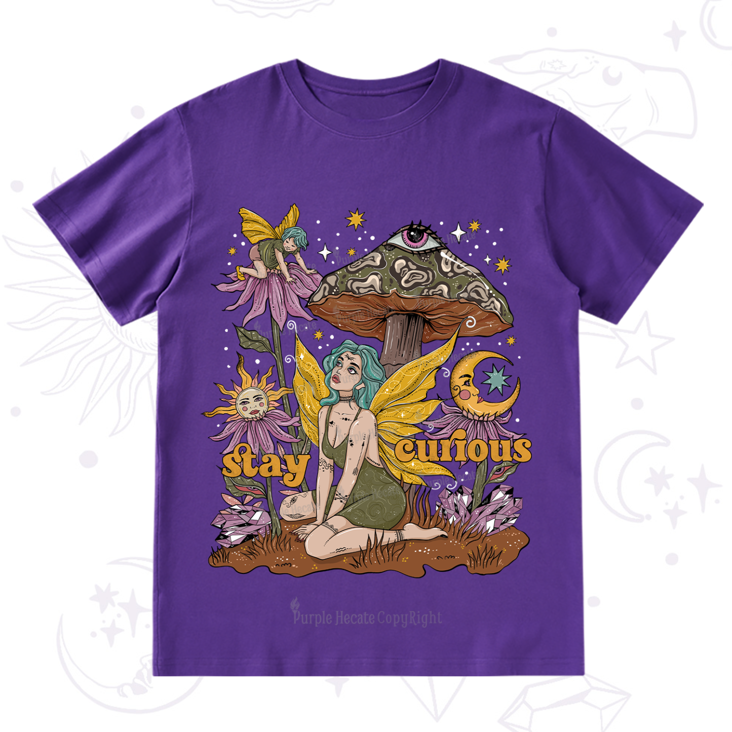 Purplehecate Stay Curious T-Shirt