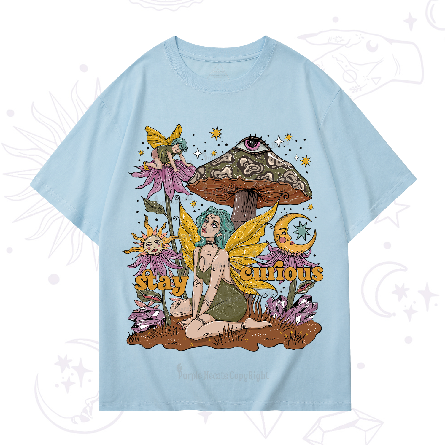 Purplehecate Stay Curious T-Shirt