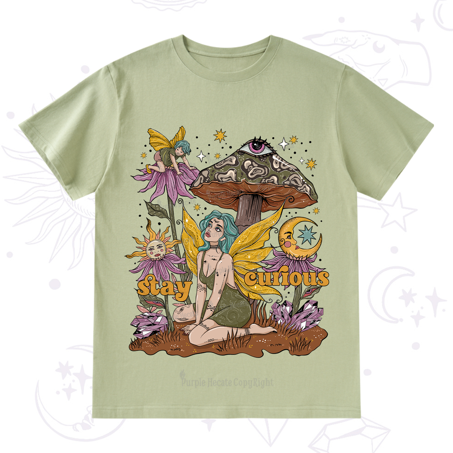 Purplehecate Stay Curious T-Shirt