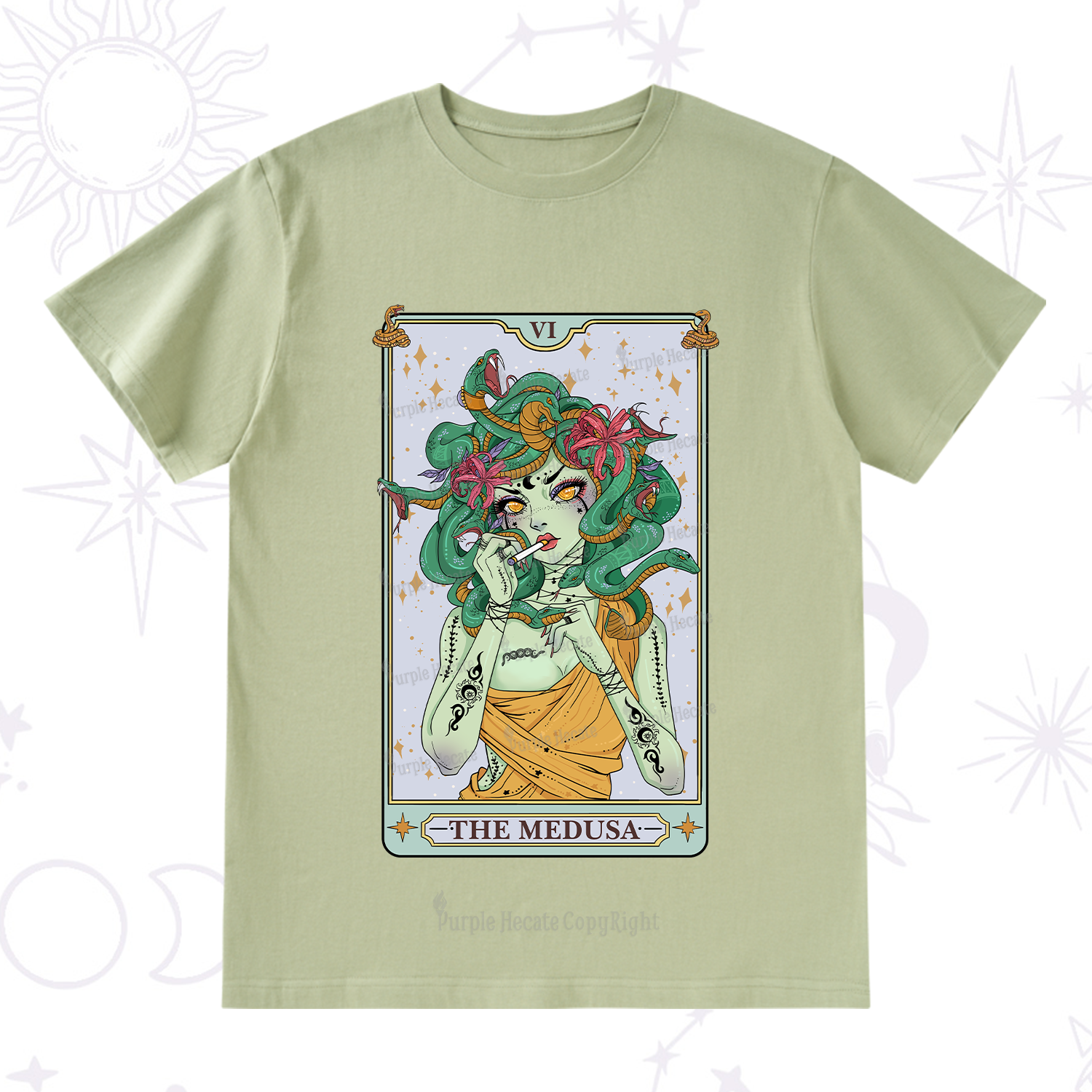 Purplehecate The Medusa Tarot T-Shirt